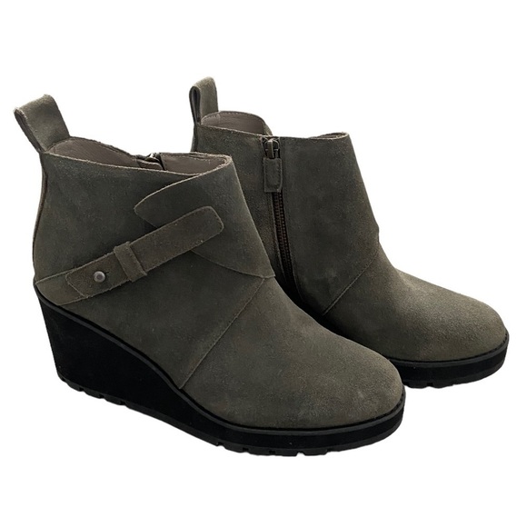 New Eileen Fisher Tinker Wedge Booties - Picture 2 of 10